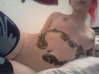 Tattooed amateur slut exposing herself