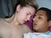 Interracial amateur couple exposed