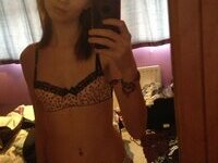 Skinny amateur girl teasing on webcam