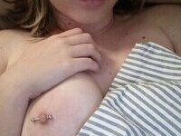 Sexy busty amateur babe teasing