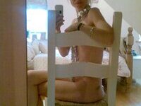 Blond amateur MILF teasing and playing with my dick