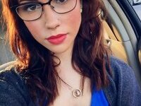 Nerdy but very sexy babe