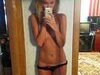 Amateur girl making nude selfies