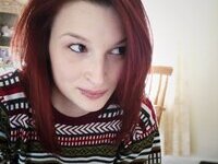 Tattooed redhead girl selfies collection