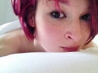 Tattooed redhead girl selfies collection