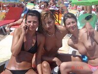 Nudist amateurs at summer vacation