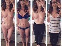 Curly amateur girl nude selfies
