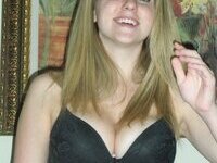 Busty amateur blonde exposed