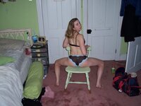Amateur GF posing in her room
