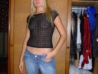 Pretty amateur blonde wife exposed