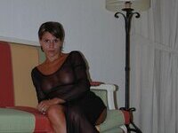Short haired amateur MILF exposed