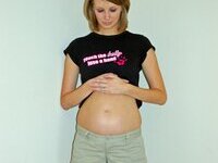 Pregnant amateur MILF Abbie