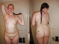 Chubby amateur wife posing at home