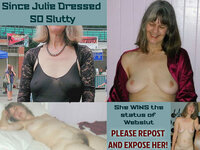Wife Julie Exposed for Sharing as a Webslut
