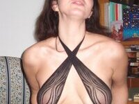 Seductive amateur brunette MILF private pics