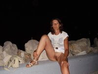 Amateur wife love posing outdoors