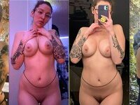 Busty sluts dressed / undressed before / after