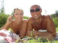 Amateur couple at summer vacation