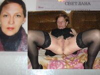 collages of photos of Russian mature Svetlana