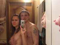 Young amateur couple share private pics