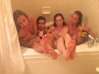 Blonde amateur GF alone and with friends