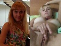 Beautiful naked girl Ksenia before and after dressed and undressed