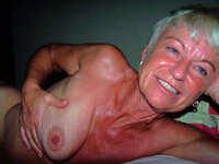 Blond granny exposed