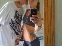 Young amateur couple share private pics