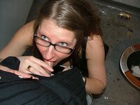 Nerdy amateur blonde wife exposed