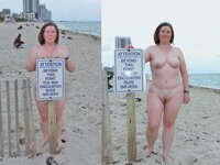 Nude at beach mix