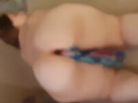 Chubby sub with anal plug