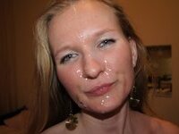 Cuckold Husband Shows Cum Whore Wife Zoya Liked Sperm on Face