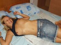 Pretty amateur girl at summer vacation