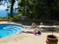 Party time for shameless girls at Costa Rica