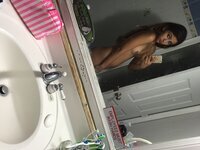 Nude selfies at mirror from amateur girl