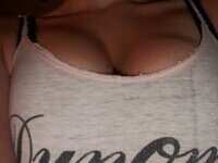 Busty amateur slut exposing her tits