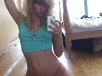 Private nude selfies from amateur blonde GF
