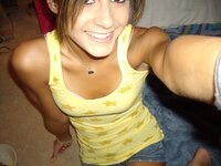 Self pics and sex with condom from pretty amateur girl