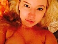 Beautiful amateur blonde teen exposing herself