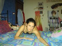 Cute amateur GF posing in her room