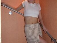 Blond amateur GF nude posing pics collection