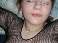 Busty amateur teen GF posing and sucking pics collection