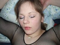 Busty amateur teen GF posing and sucking pics collection