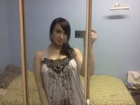 Sexy busty arab babe making selfies