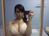 Sexy busty arab babe making selfies