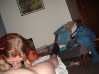 Sex with redhead amateur wife at home