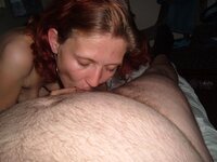 Sex with redhead amateur wife at home