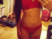 Sexy amateur brunette exposing herself