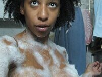 Ebony amateur girl exposed