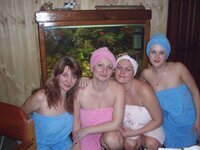 Russian girls at sauna